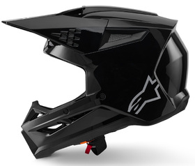 Casque cross S-M3 Alpinestars 2026 - Noir brillant