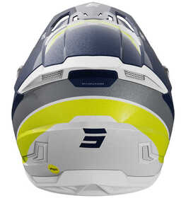 Casque cross Shot Core Custom Bleu 2024 Derrière