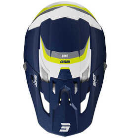 Casque cross Shot Core Custom Bleu 2024 Dessus