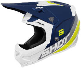 Casque cross Shot Core Custom Bleu 2024