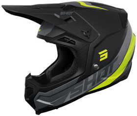 Casque cross Shot Core Custom Jaune Fluo 2024