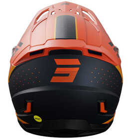 Casque cross Shot Core Honor Orange 2024 Derrière