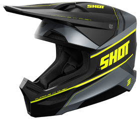 Casque cross Shot Furious Dust Jaune Fluo 2026