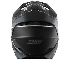 Casque cross Shot Furious Dust Noir 2026 Derrière