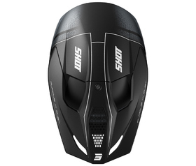 Casque cross Shot Furious Dust Noir 2026 Dessus