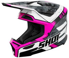 Casque cross Shot Furious Flash Rose 2026
