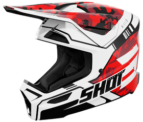 Casque cross Shot Furious Flash Rouge 2026