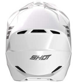 Casque cross Shot Furious Solid Blanc 2024 Derrière