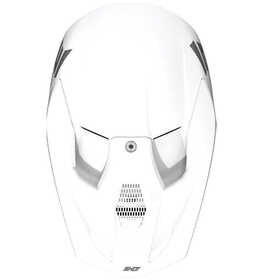 Casque cross Shot Furious Solid Blanc 2024 Dessus