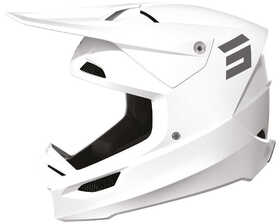 Casque cross Shot Furious Solid Blanc 2024