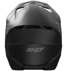 Casque cross Shot Furious Solid Noir 2024 Derrière