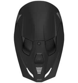 Casque cross Shot Furious Solid Noir 2024 Dessus