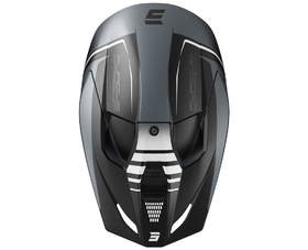 Casque cross Shot Furious Stadium Noir 2027 Dessus