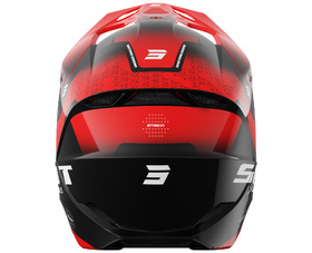 Casque cross Shot Furious Stream Rouge 2027 Derrière