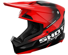 Casque cross Shot Furious Stream Rouge 2027