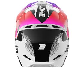 Casque cross Shot Furious Zebra Rose 2027 Derrière