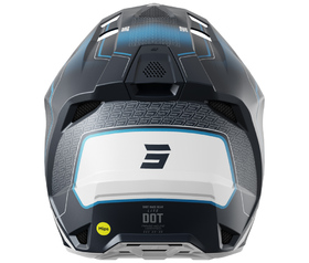 Casque cross Shot Lite Challenger Bleu 2026 Derrière