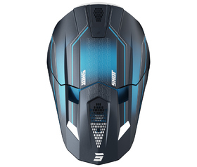 Casque cross Shot Lite Challenger Bleu 2026 Dessus
