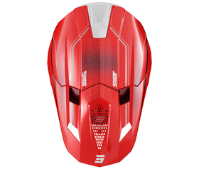 Casque cross Shot Lite Challenger Rouge 2026 Dessus