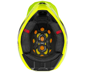 Casque cross Shot Lite Glory Jaune Fluo 2027 Dessous