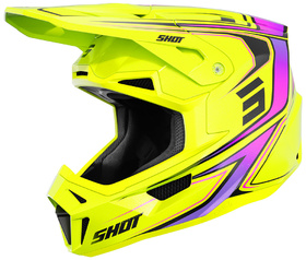 Casque cross Shot Lite Glory Jaune Fluo 2027