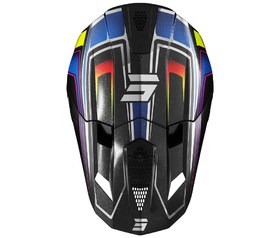 Casque cross Shot Lite Glory Noir 2027 Dessus