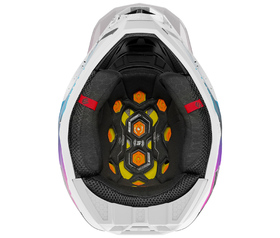 Casque cross Shot Lite Racing Blanc-Rose 2026 Dessous