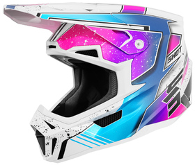 Casque cross Shot Lite Racing Blanc-Rose 2026