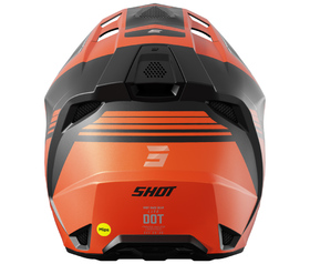 Casque cross Shot Lite S10 Orange 2026 Derrière