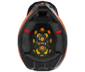Casque cross Shot Lite S10 Orange 2026 Dessous