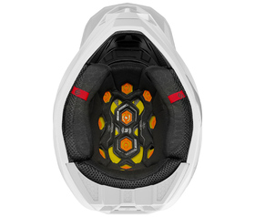 Casque cross Shot Lite Solid Blanc 2026 Dessous