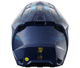 Casque cross Shot Lite Volt Bleu 2027 Derrière