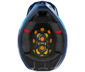 Casque cross Shot Lite Volt Bleu 2027 Dessous
