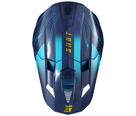 Casque cross Shot Lite Volt Bleu 2027 Dessus