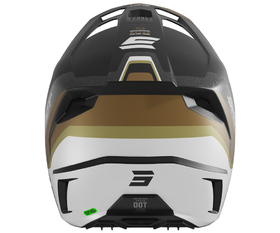 Casque cross Shot Speed Atomic Gold 2026 Derrière