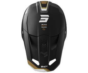Casque cross Shot Speed Atomic Gold 2026 Dessus