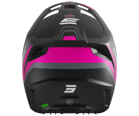 Casque cross Shot Speed Atomic Rose 2026 Derrière