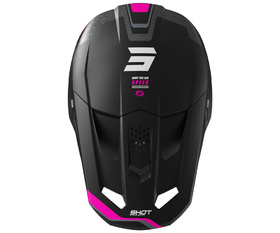 Casque cross Shot Speed Atomic Rose 2026 Dessus