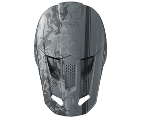 Casque cross Shot Speed Battle Gris 2026 Dessus