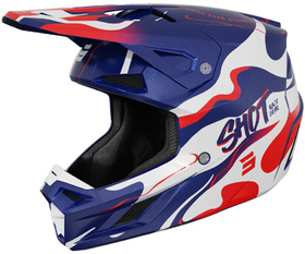 Casque cross Shot Speed Beast Bleu-Rouge 2026