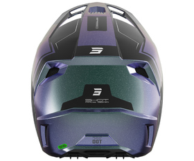 Casque cross Shot Speed Fury Cameleon 2026 Derrière
