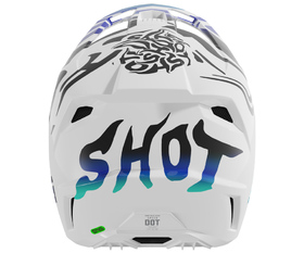 Casque cross Shot Speed Ghost Bleu 2026 Derrière