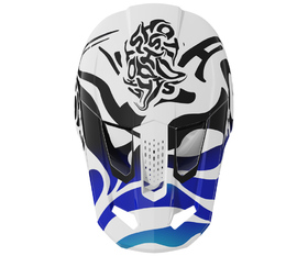 Casque cross Shot Speed Ghost Bleu 2026 Dessus