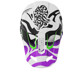 Casque cross Shot Speed Ghost Violet 2026 Dessus