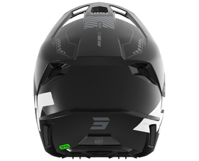 Casque cross Shot Speed Heavy Noir 2027 Derrière