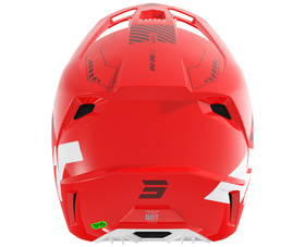 Casque cross Shot Speed Heavy Rouge 2027 Derrière