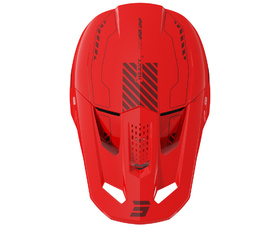 Casque cross Shot Speed Heavy Rouge 2027 Dessus