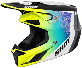 Casque cross Shot Speed Hybrid Jaune Fluo 2026