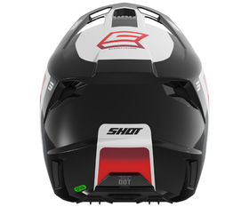 Casque cross Shot Speed Hybrid Rouge 2026 Derrière