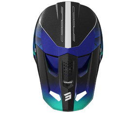Casque cross Shot Speed Olymp Bleu 2026 Dessus
